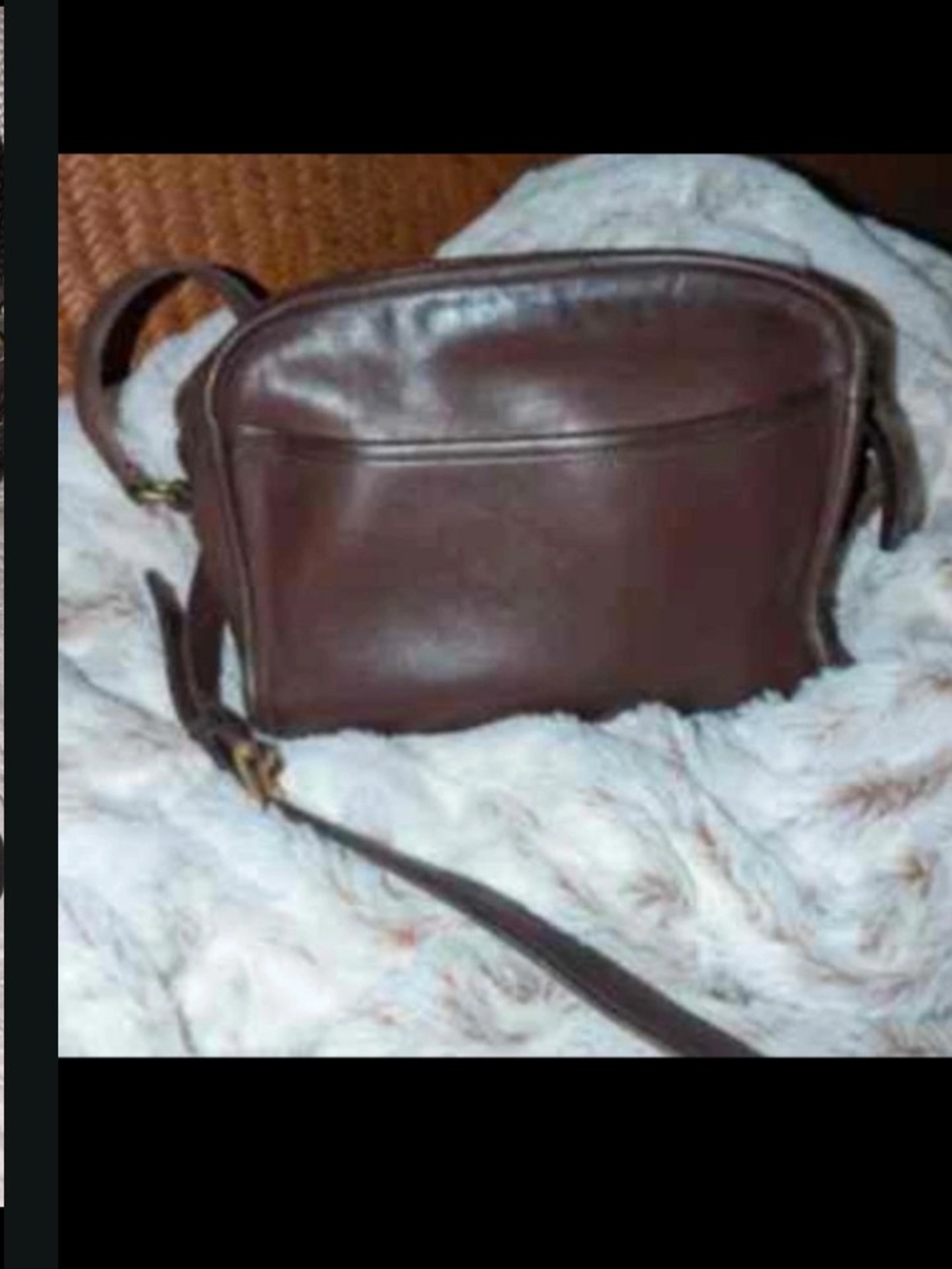 Coach Dark Brown Leather Crossbody Bag